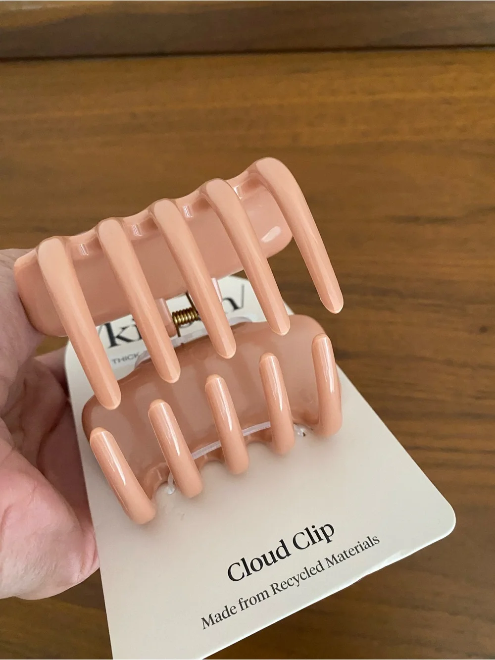 Kitsch Cloud Clip Large – Rosewood Pink Hair Claw Clip